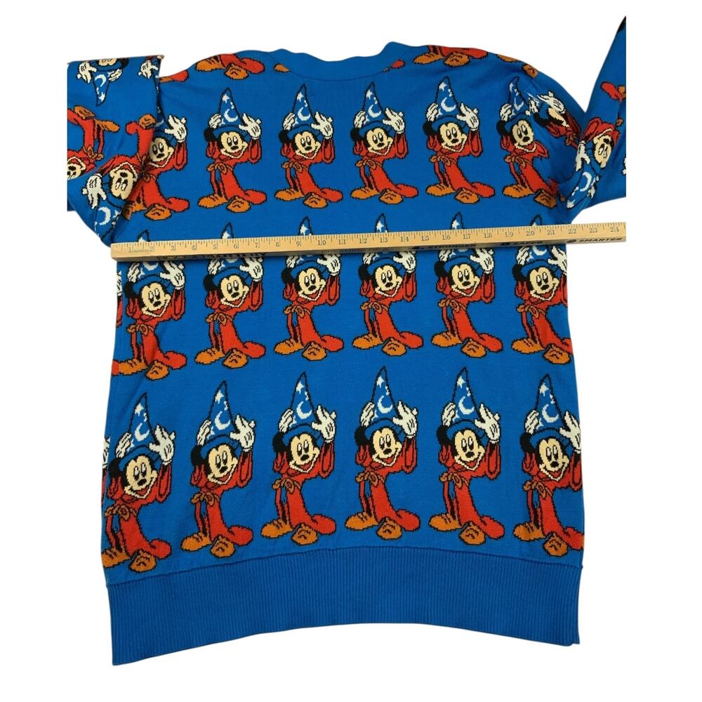 Disney Mickey Mouse Fantasia Cardigan US XL Wizard Sorcerer 80th Anniversary NWT - Picture 9 of 11